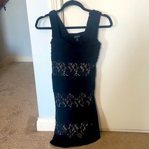 Black and lace dress- Size 8
